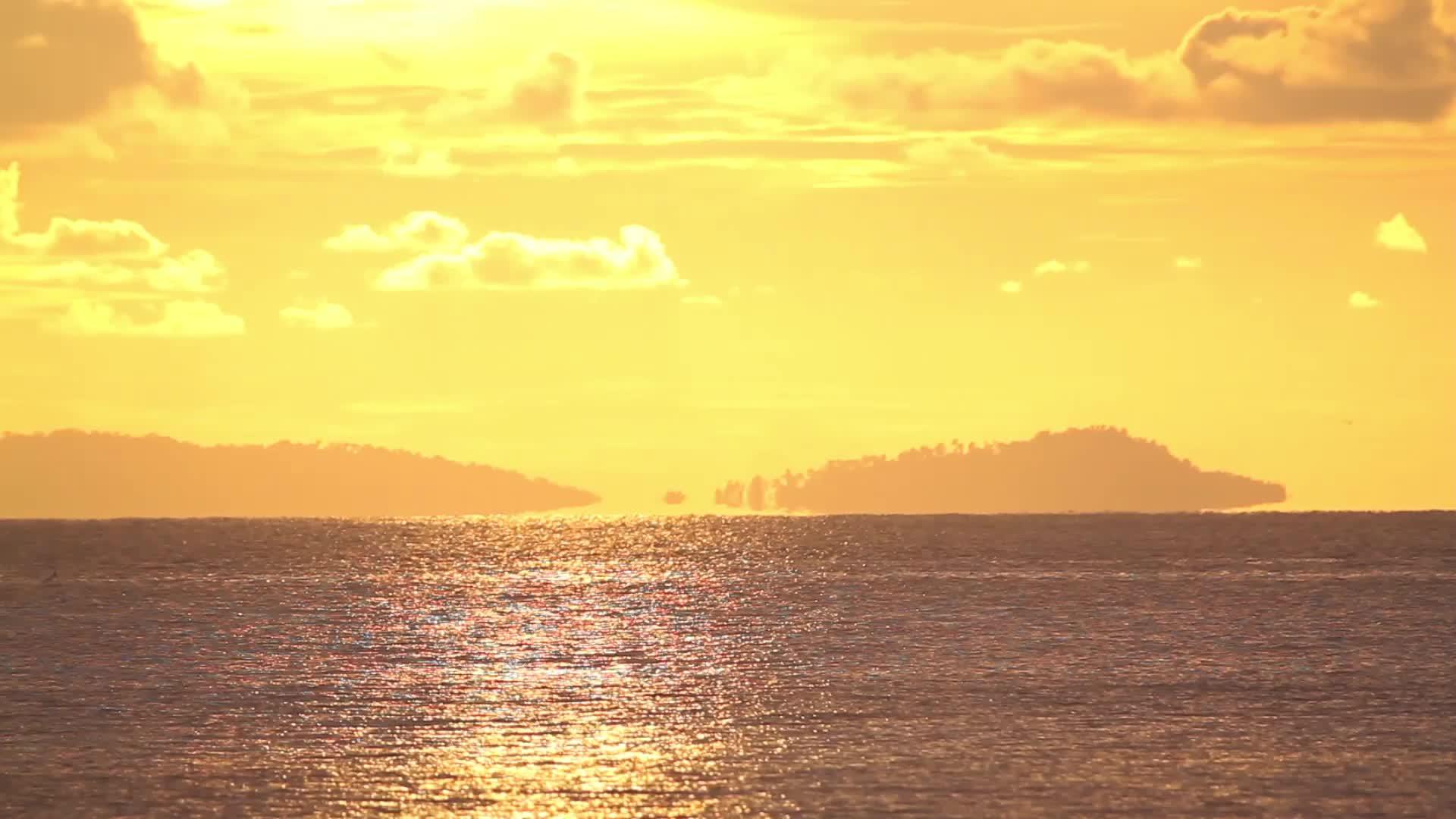 泰兰岛日落视频的预览图