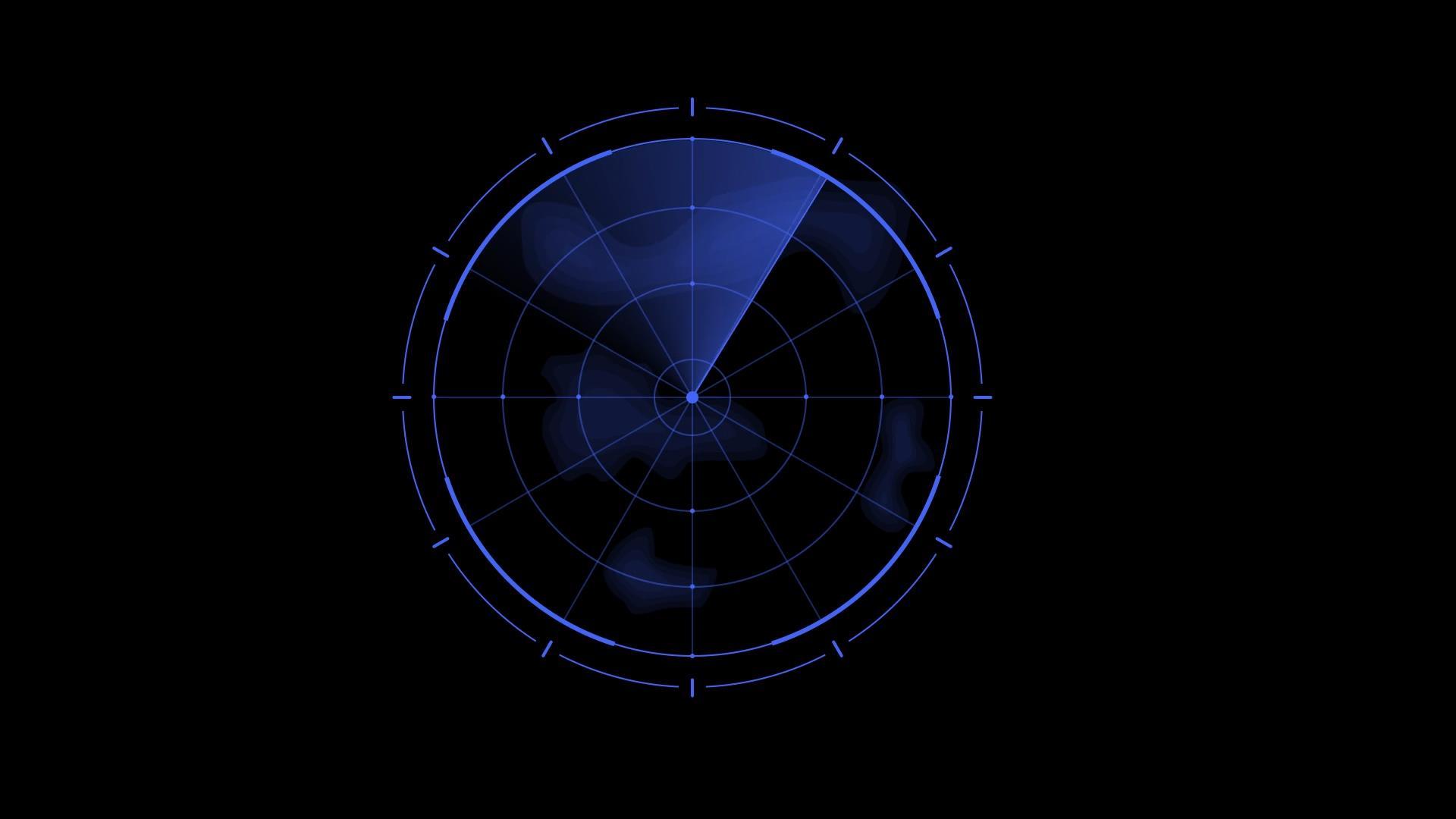 动态科技雷达扫光透明背景动态视频元素视频的预览图