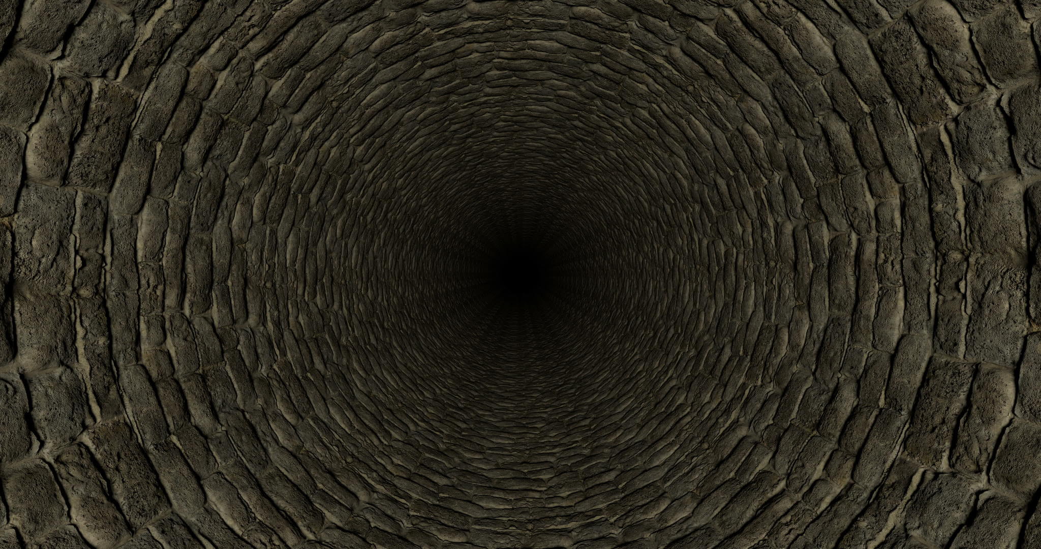 穿过隧道进入黑暗3D环形动画视频的预览图