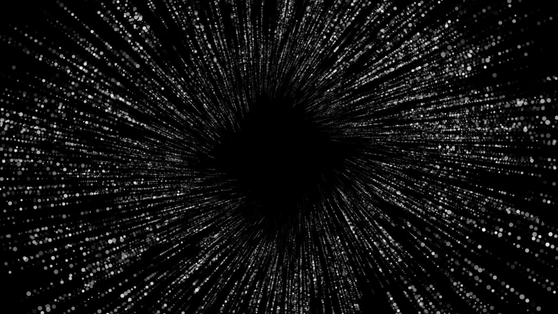 黑色背景白光球焦点不突出的动画运动B视频的预览图