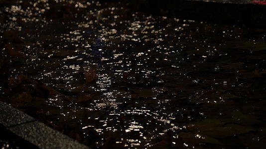 夜间湿路水泥有光反射视频的预览图