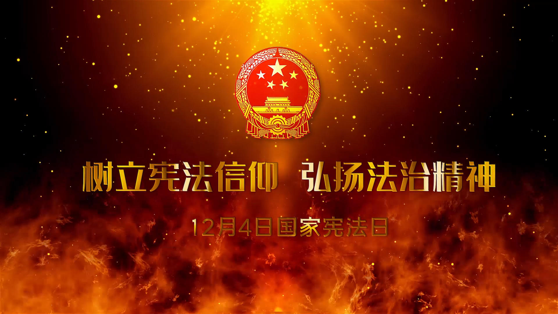 三维宪法宣传片头学习宣誓开场PR模版视频的预览图