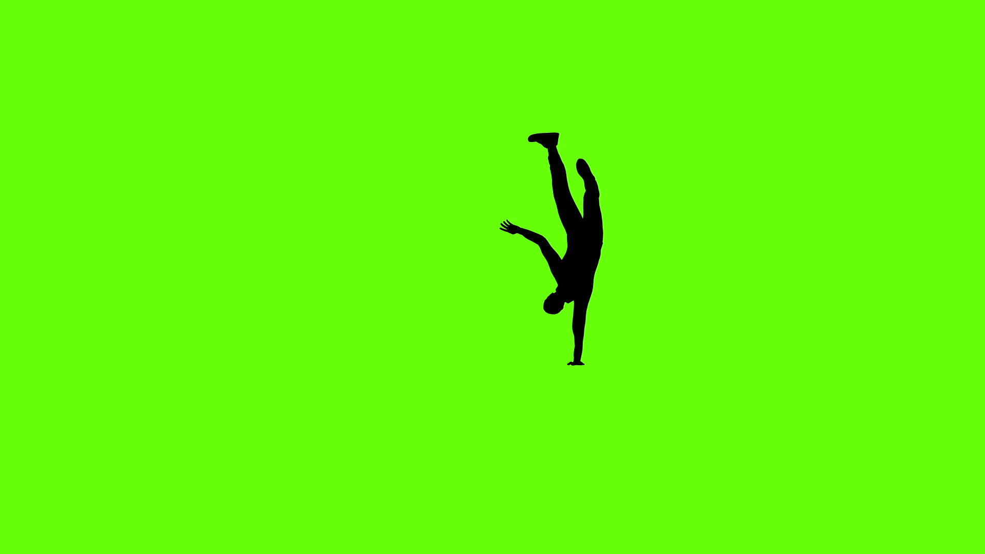 在舞台上跳舞用慢动作绿屏对抗五颜六色的聚光灯视频的预览图