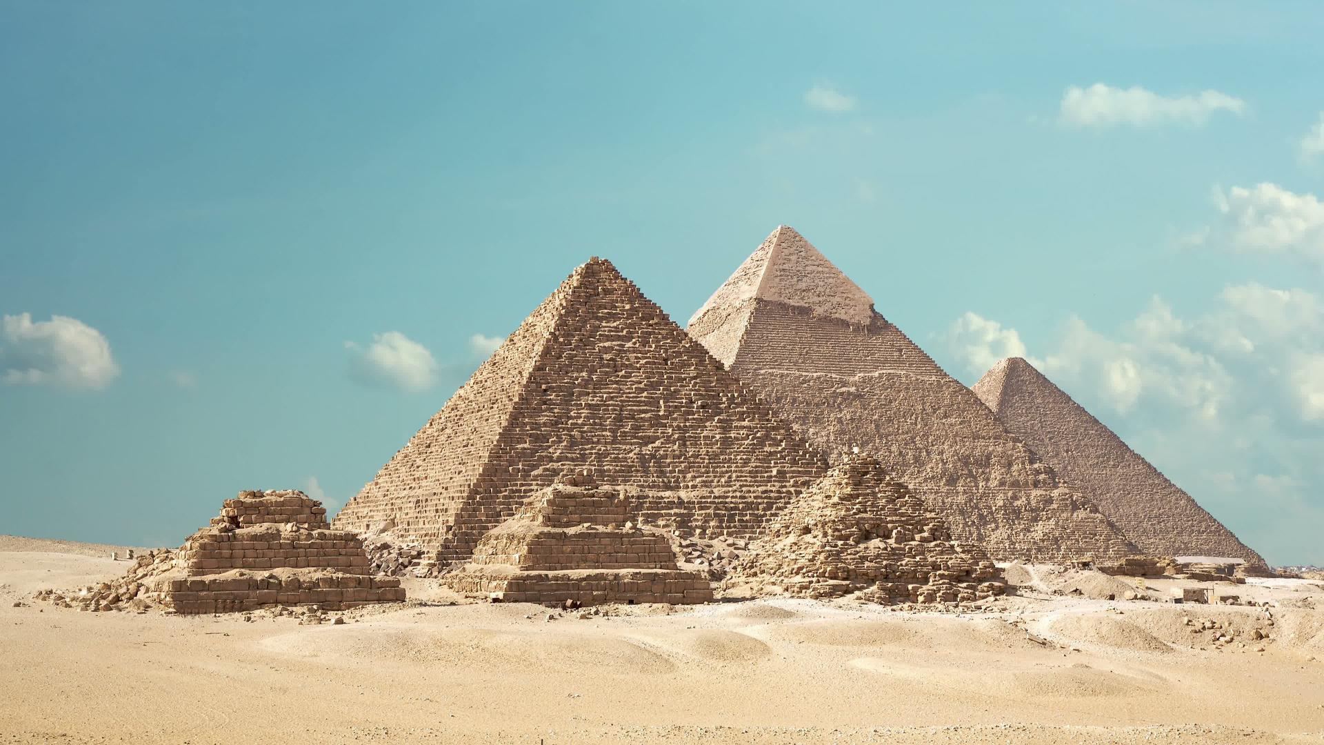 吉萨谷凯罗埃吉普特4k金字塔大金字塔折叠时间视频的预览图