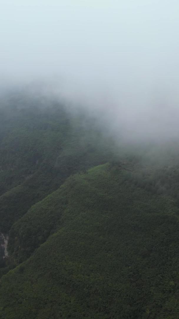 湖南湘西5A级景区德夯大峡谷云雾天气自然风光素材视频的预览图