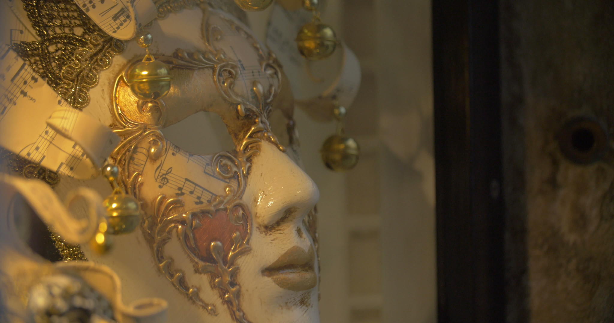 美丽的威尼斯狂欢节面具视频的预览图