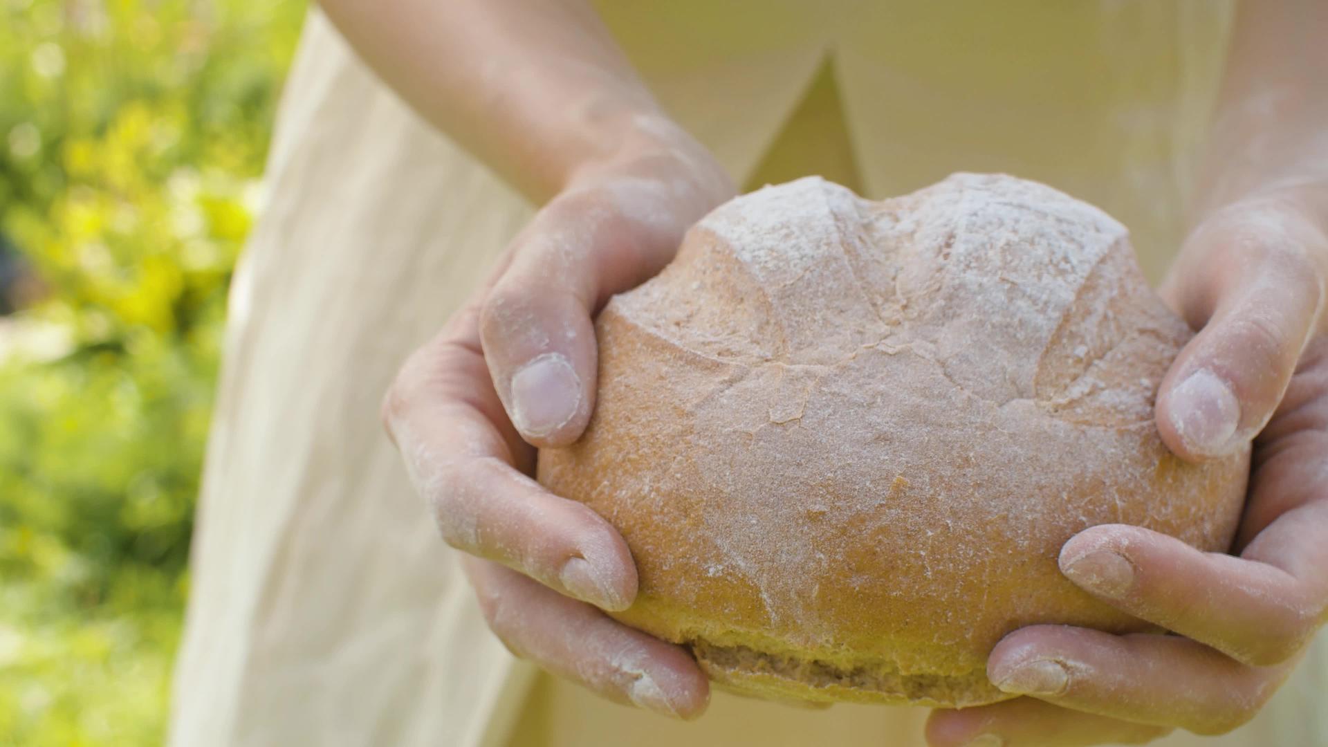 自制面包的女性手视频的预览图
