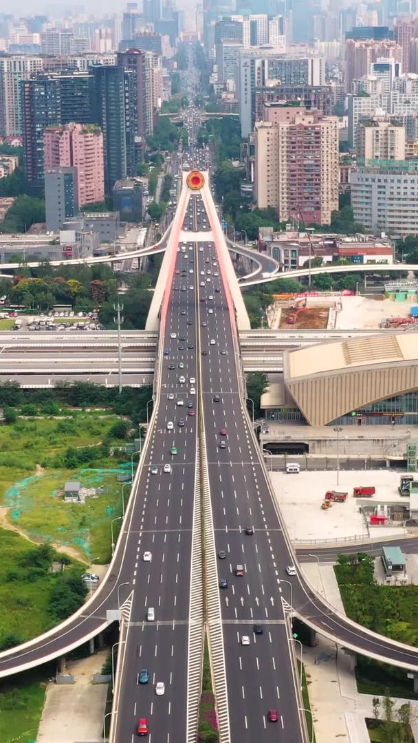 成都南站立交红星桥跨线桥航拍素材视频的预览图