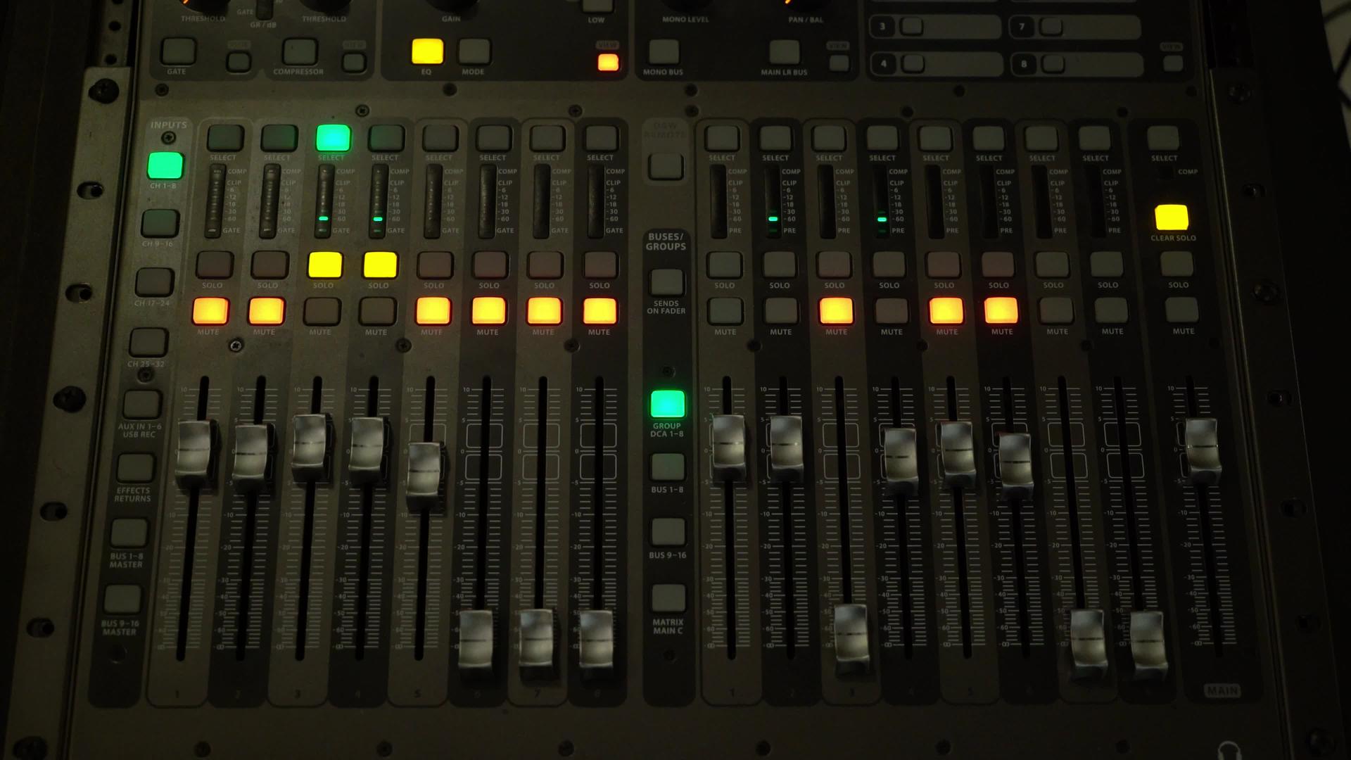 声音音乐混音器控制面板视频的预览图