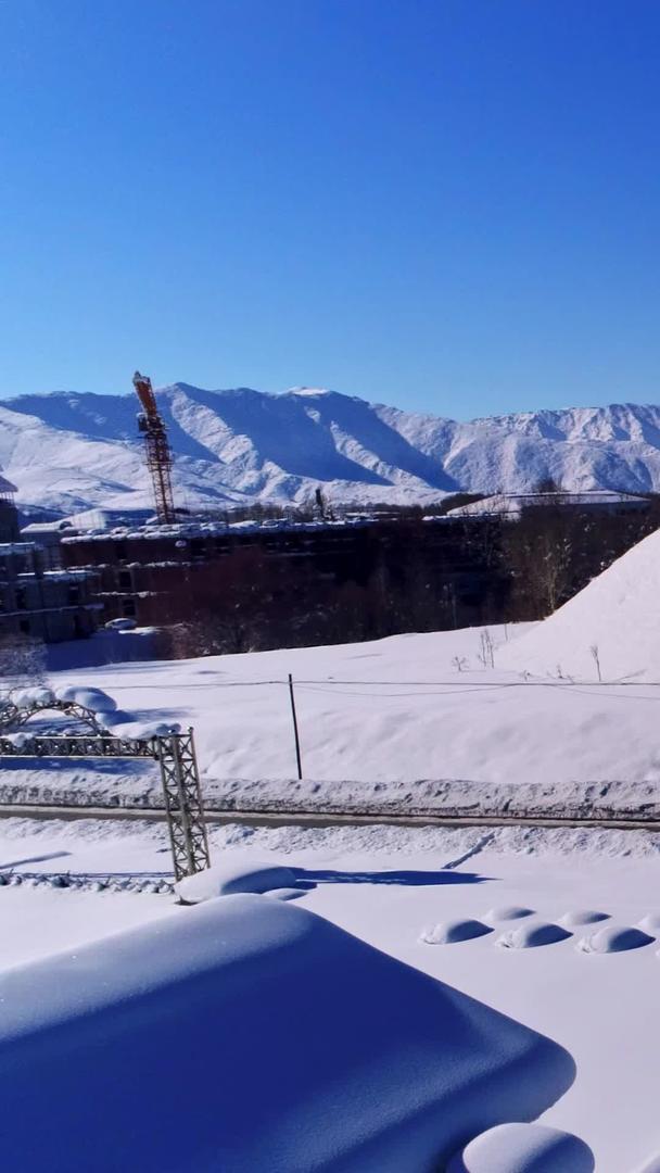 新疆白哈巴村冬季视频的预览图