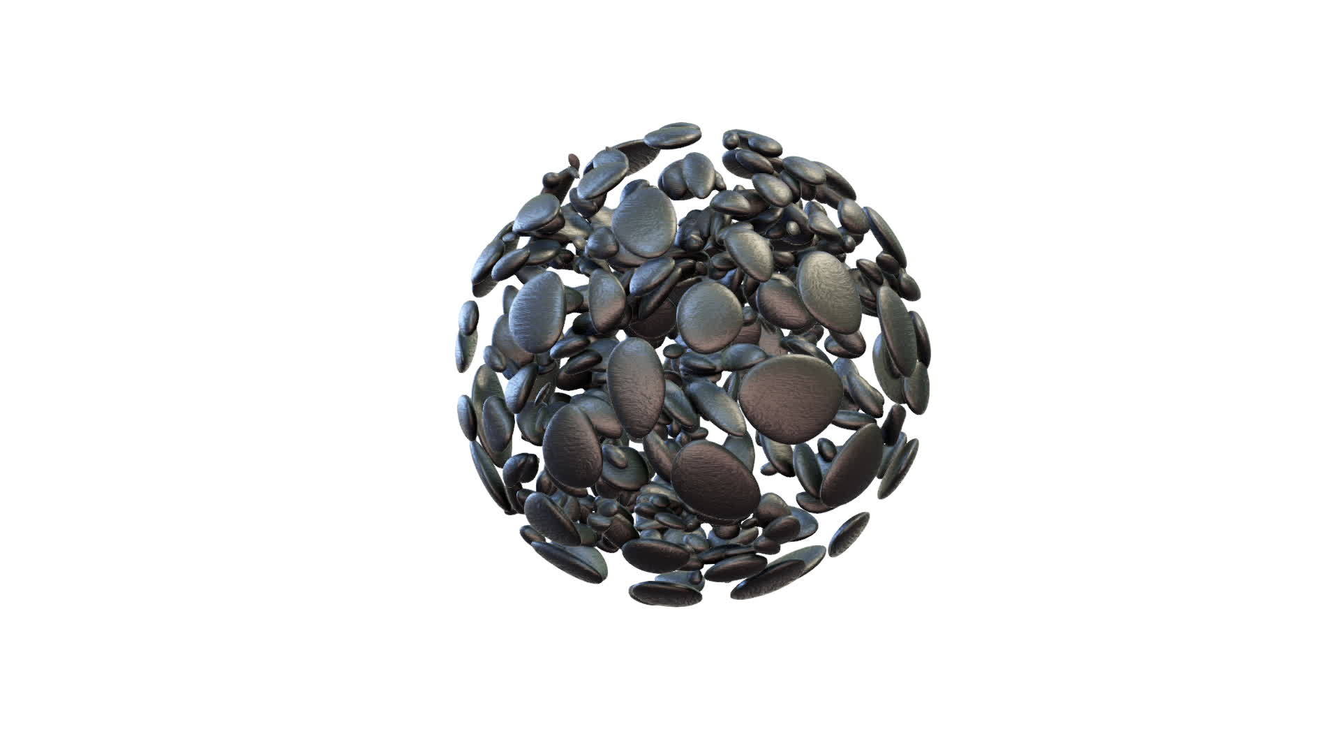 抽象球体的抽象石无缝环绕对白视频的预览图