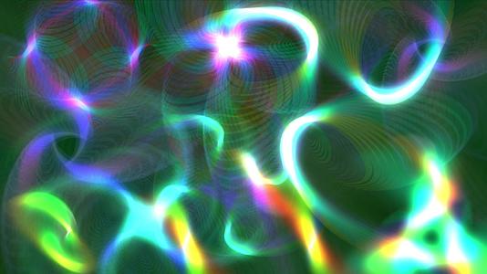 彩色霓虹梯度移动抽象背景美丽的现代光滑色彩光滑视频的预览图