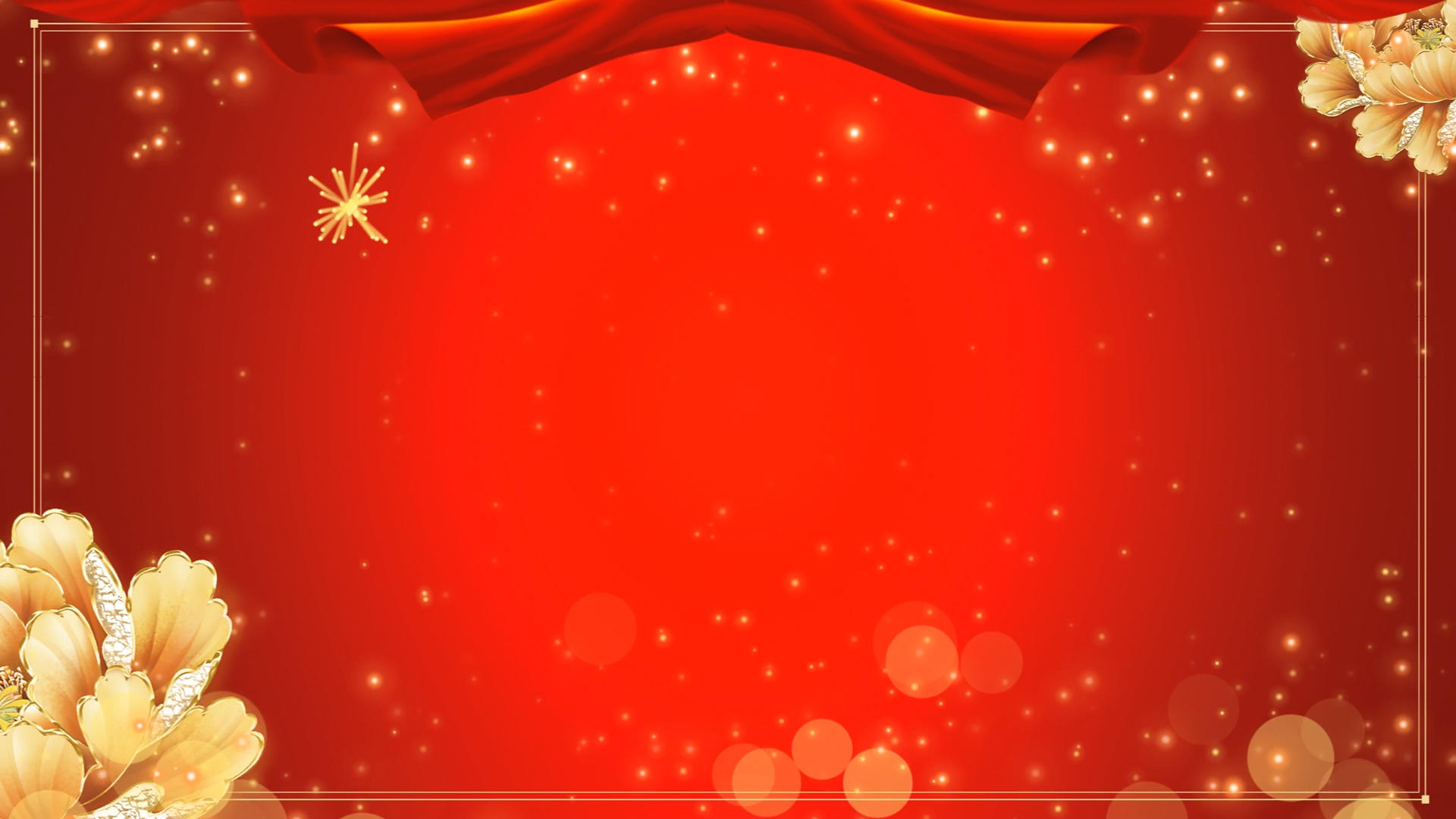 红色喜庆新年年会背景视频的预览图