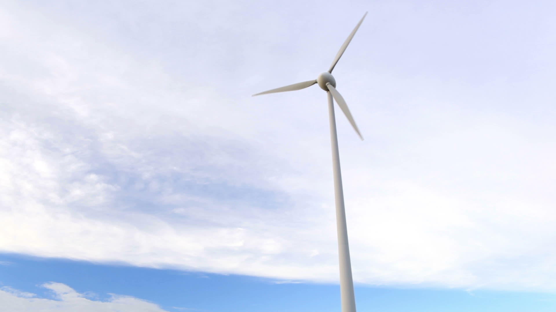 蓝天风力涡轮机视频的预览图