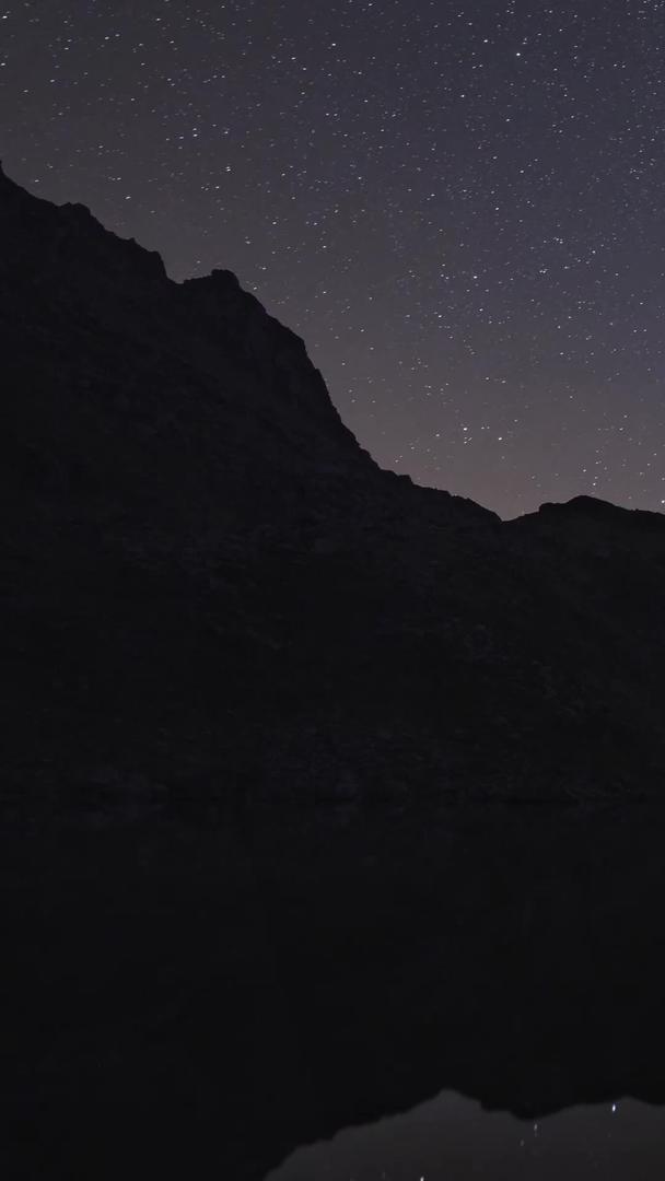 星空银河湖泊山脉延迟视频的预览图