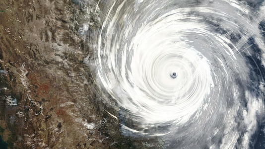 令人难以置信的飓风袭击了东美西洋沿岸的卫星视图视频的预览图