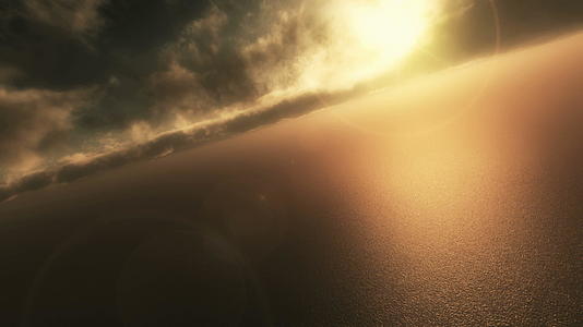 海洋飞行日落视频的预览图