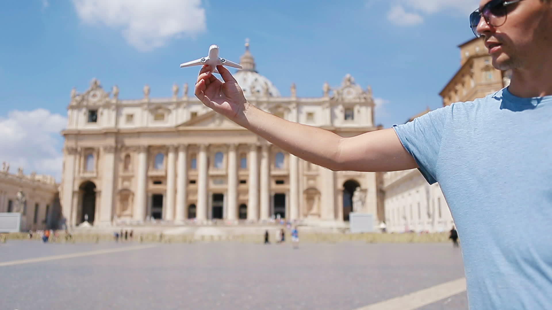 在大背景下意大利的欧洲度假在罗马视频的预览图