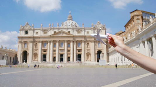 在大背景下意大利的欧洲度假在罗马视频的预览图