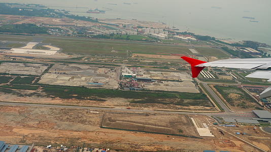 机上飞机场SingraporechangiAirport视频的预览图