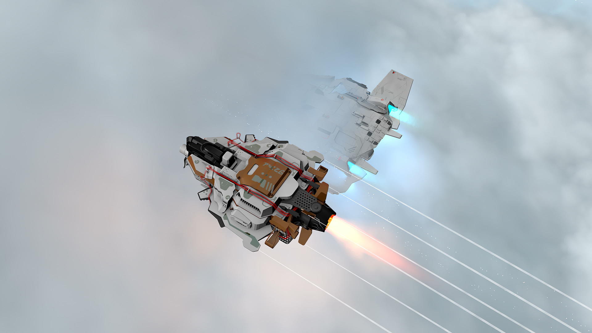 太空船在云中飞行视频的预览图