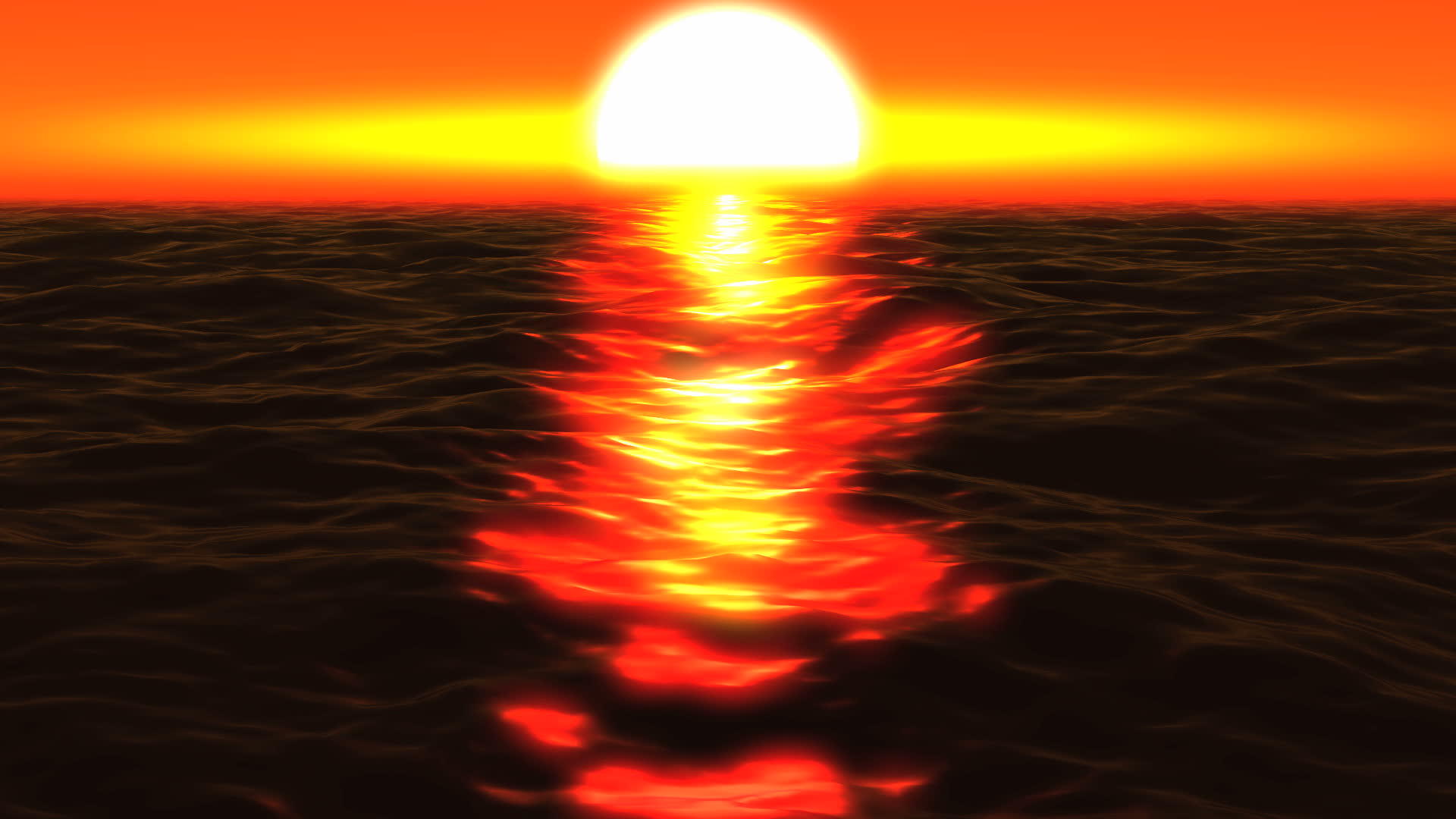 日落的海洋太阳反射视频的预览图