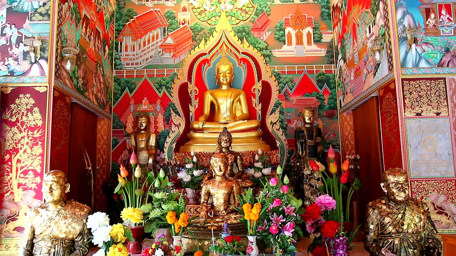 和尚佛教Nonegkeadyei寺庙的模范视频的预览图