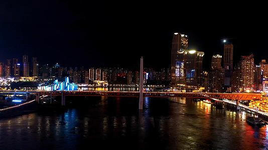 千厮门大桥航拍延时视频的预览图