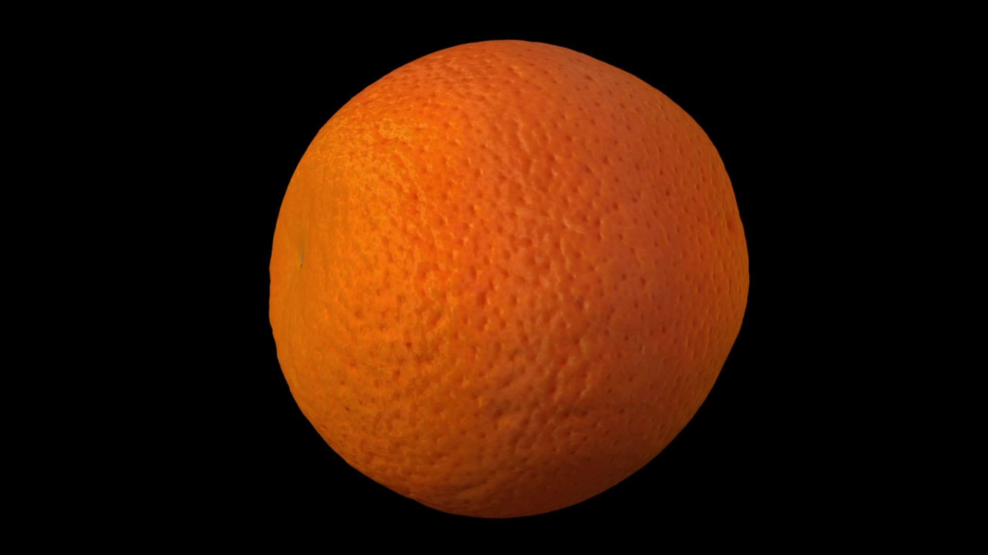 橙色旋转02黑色背景视频的预览图