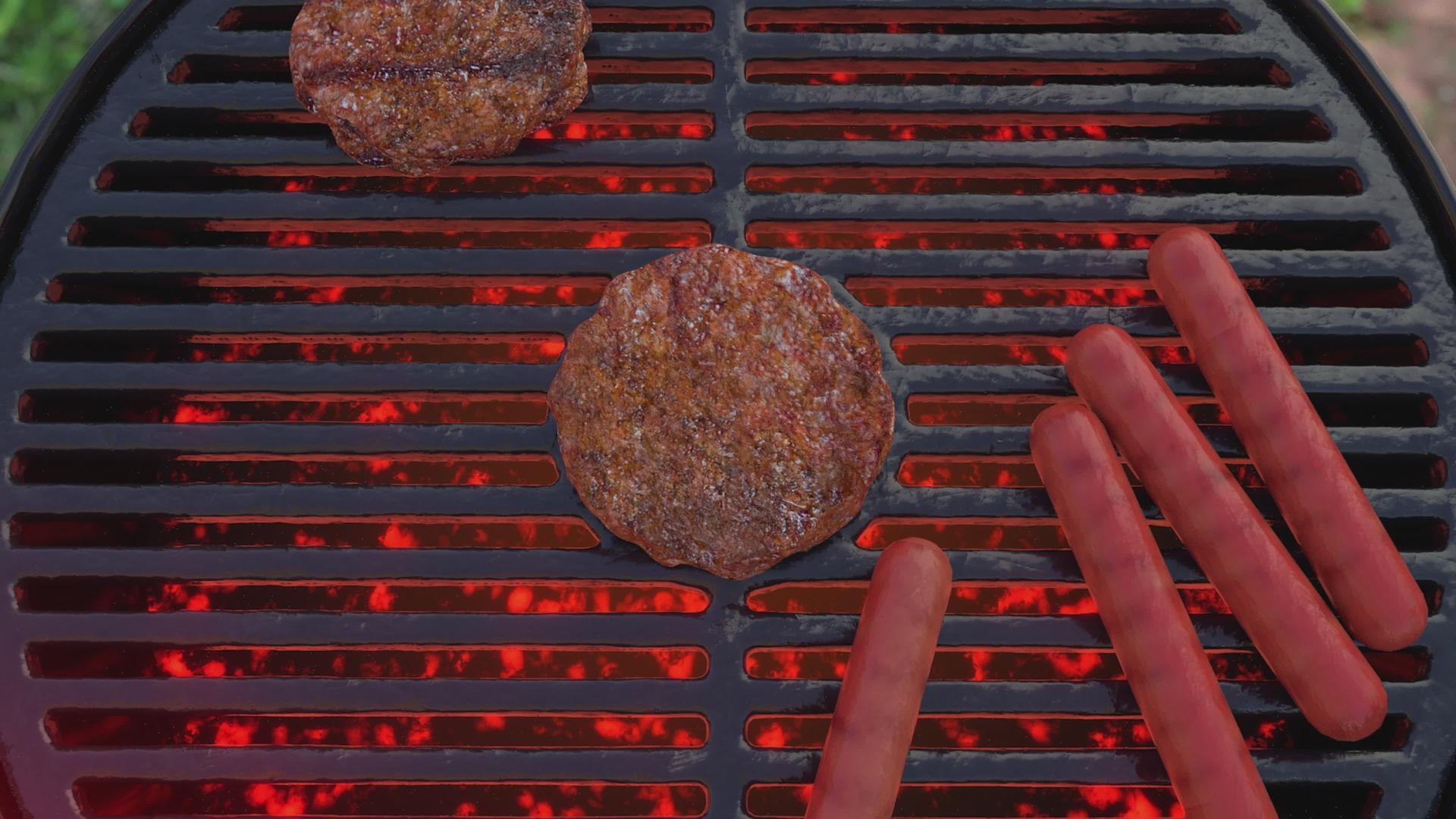烧烤汉堡包视频的预览图