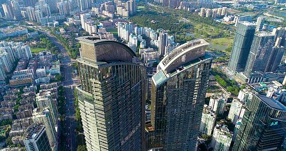 深圳南山区高层写字楼航拍4K视频的预览图