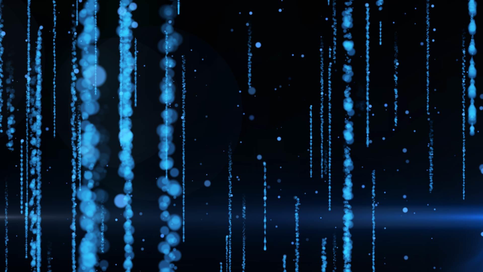 蓝色粒子满屏落下视频的预览图