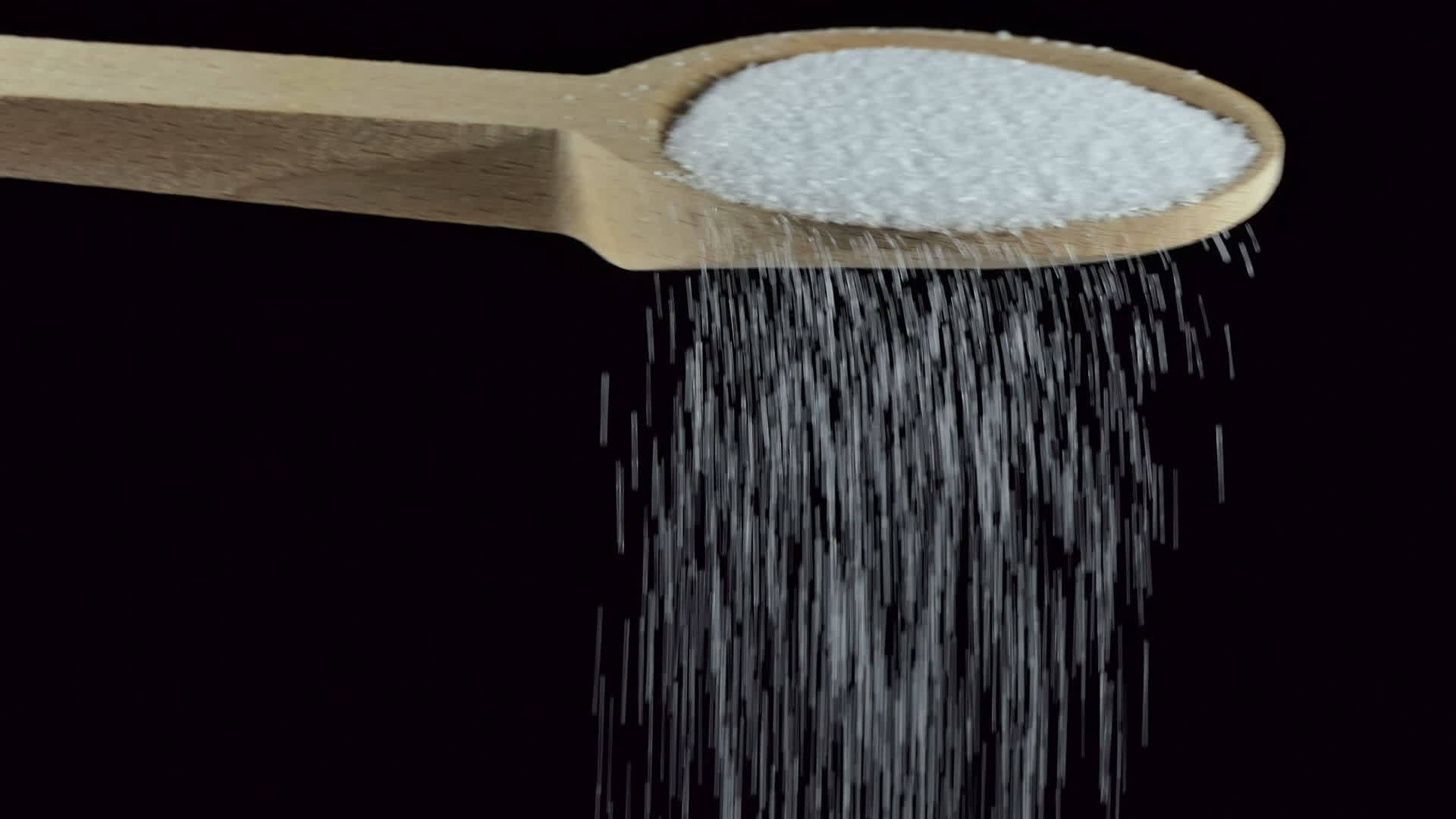 一勺粉白盐香料和食品配料视频的预览图