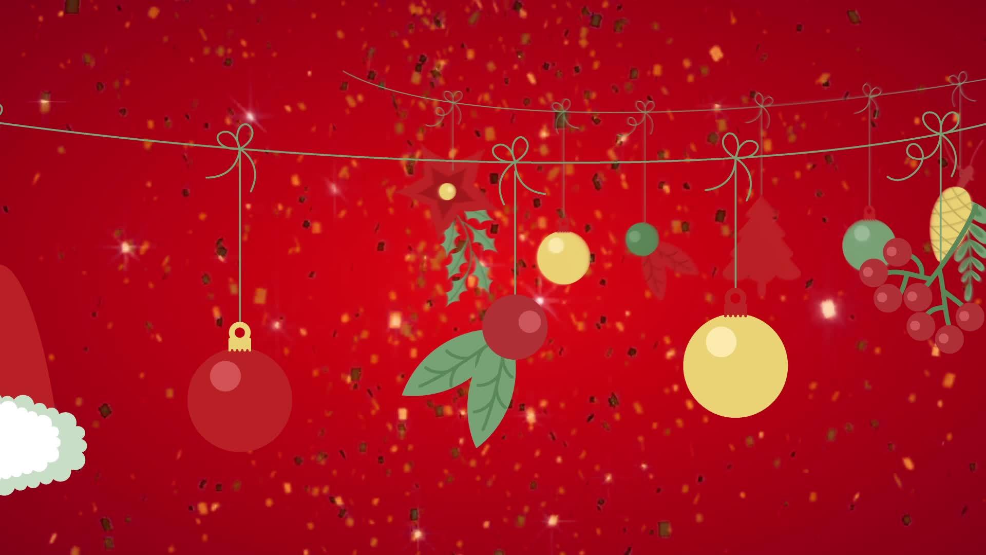 圣诞抽象背景视频的预览图