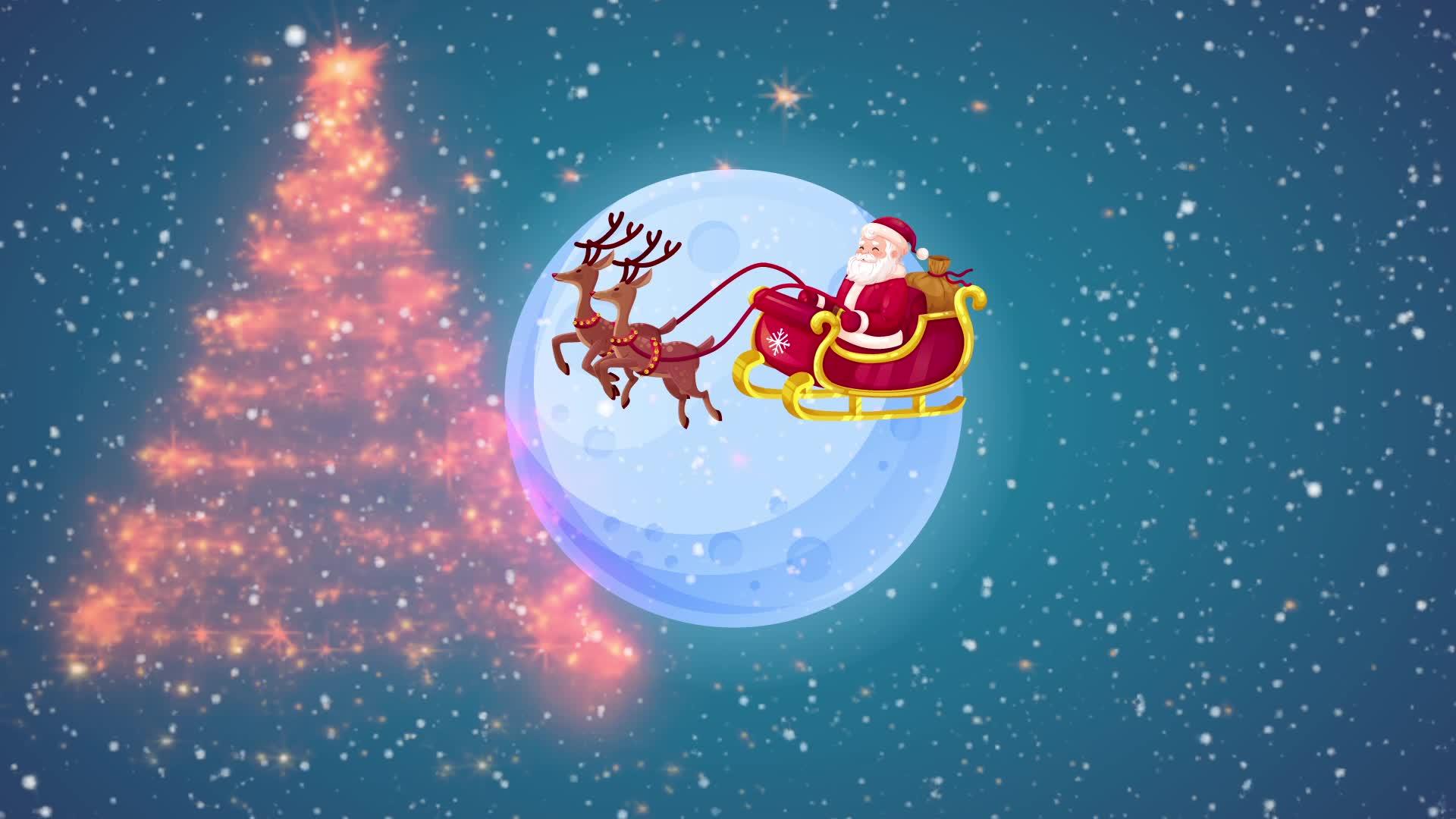 圣诞风背景视频的预览图