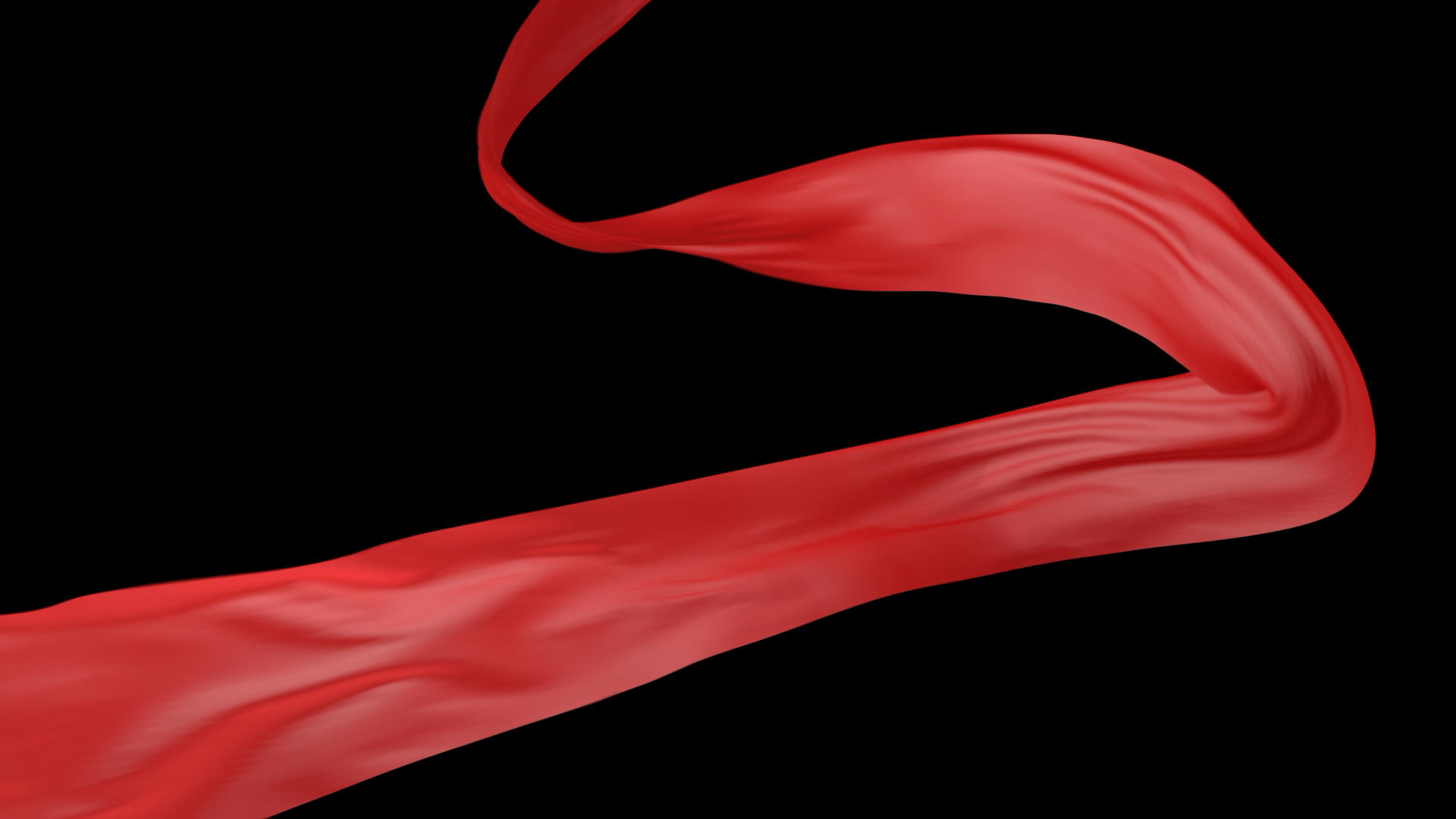 红绸布飞舞视频的预览图