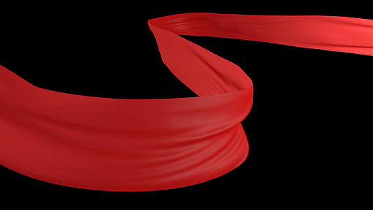 红绸布料动画视频的预览图