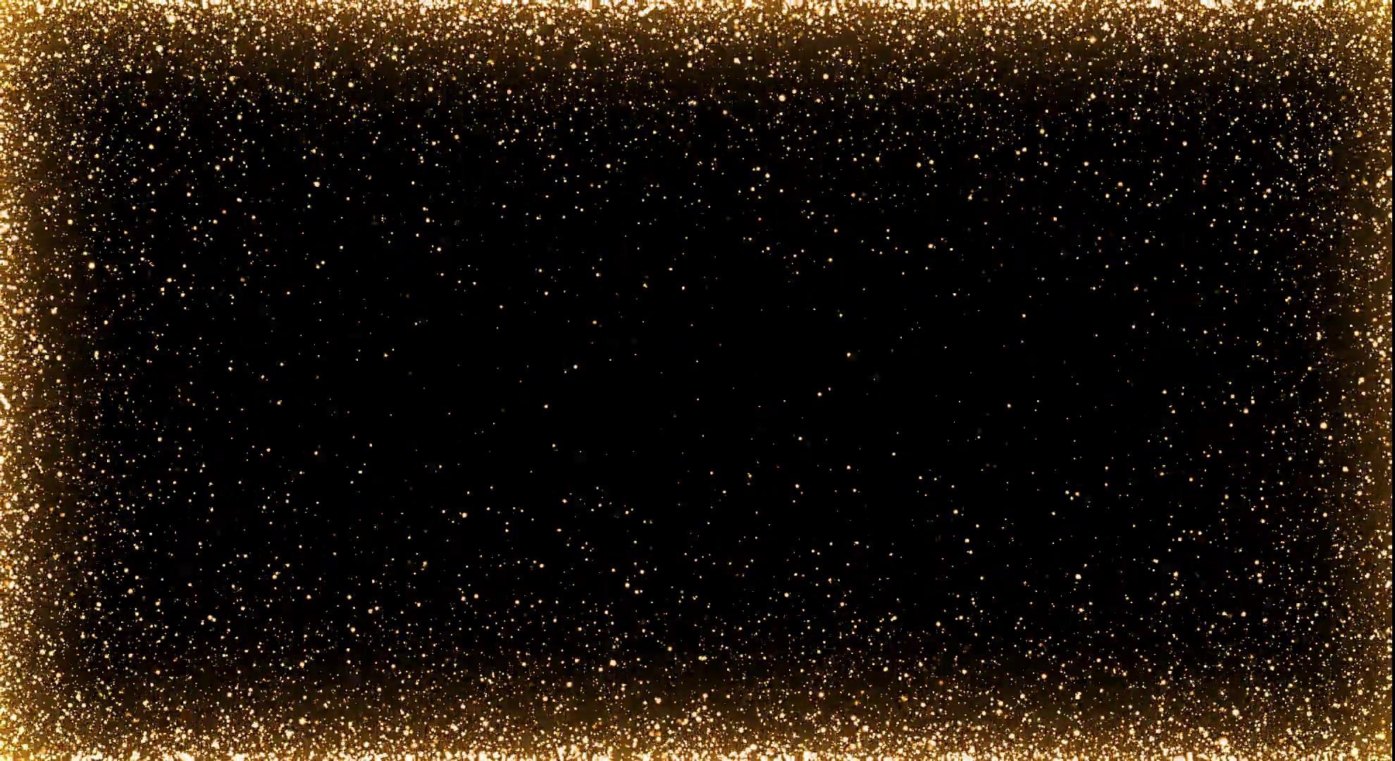 唯美颁奖黄金粒子边框视频的预览图