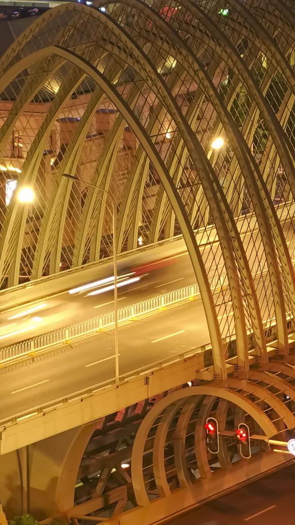 5k素材延时摄影城市立体交通道路夜景视频的预览图