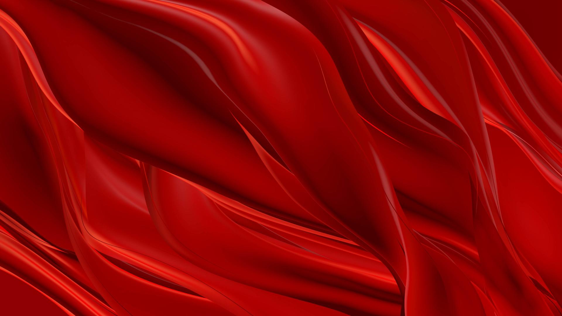 红绸布料背景动画视频的预览图