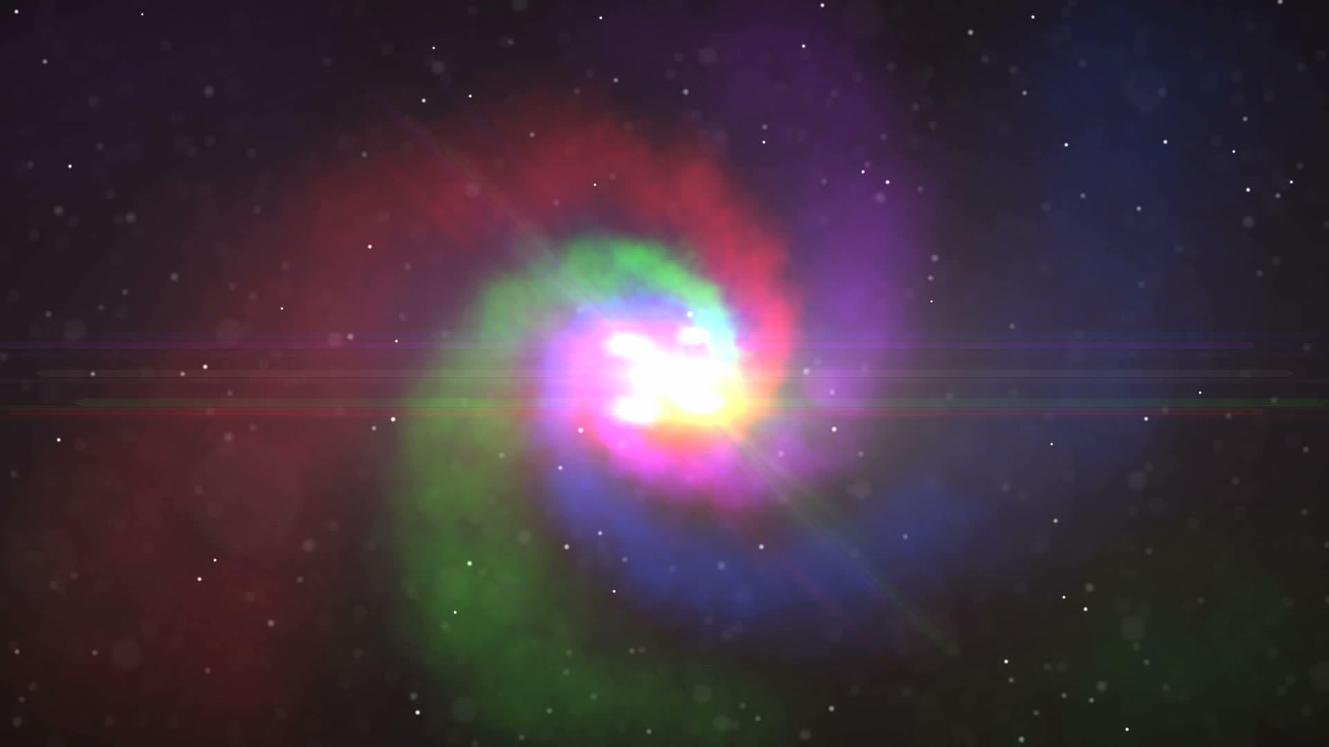 魔法色光在空间运动中视频的预览图