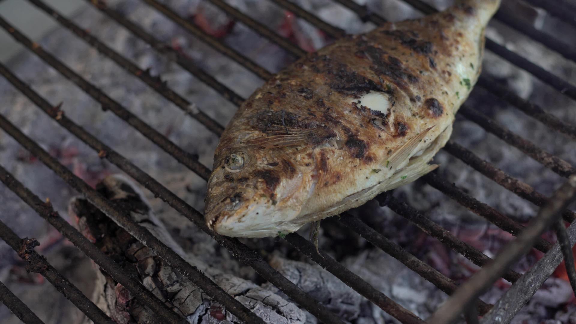 烤鱼烹饪视频的预览图