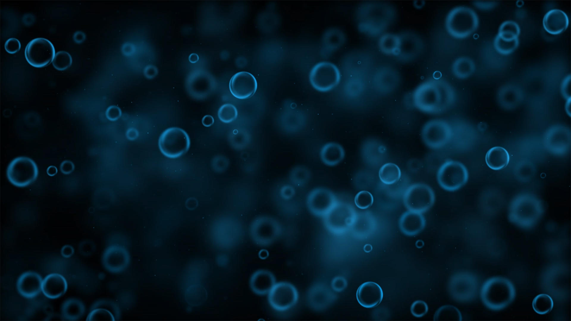 蓝色粒子气泡背景元素带透明度通道视频的预览图