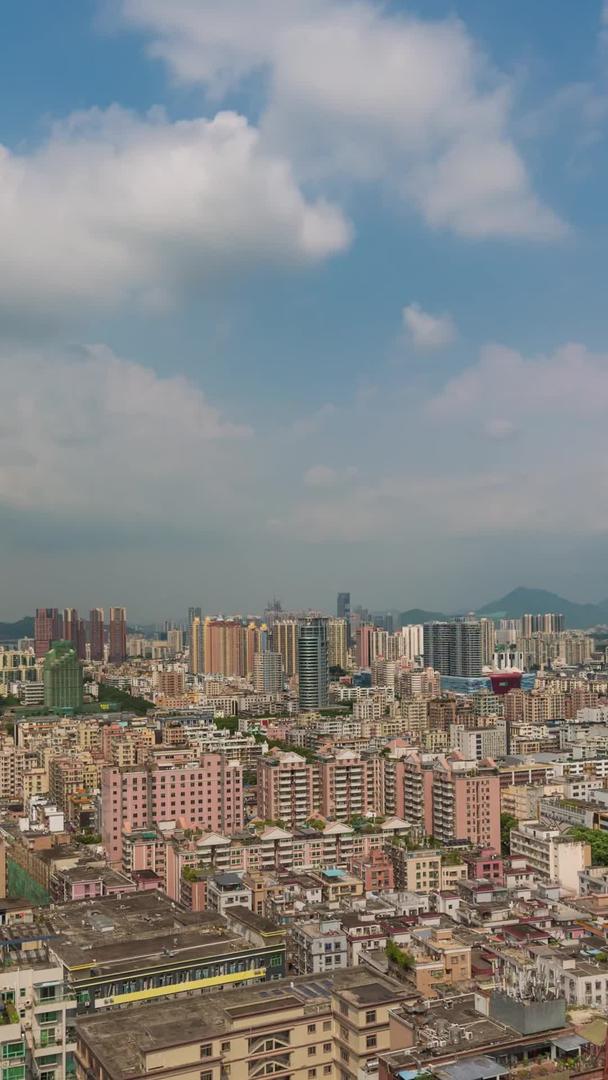 深圳宝安区高清翻身城中村延时摄影视频的预览图