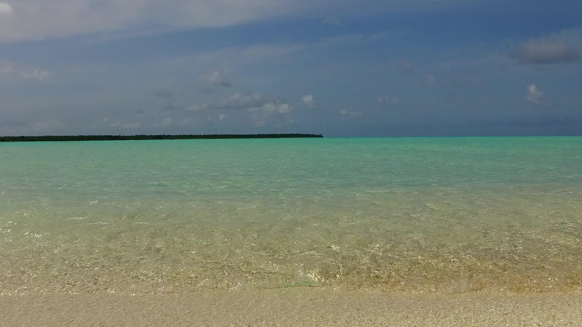 白沙背景浅水对天堂海岸海滩生活方式的纹理视频的预览图