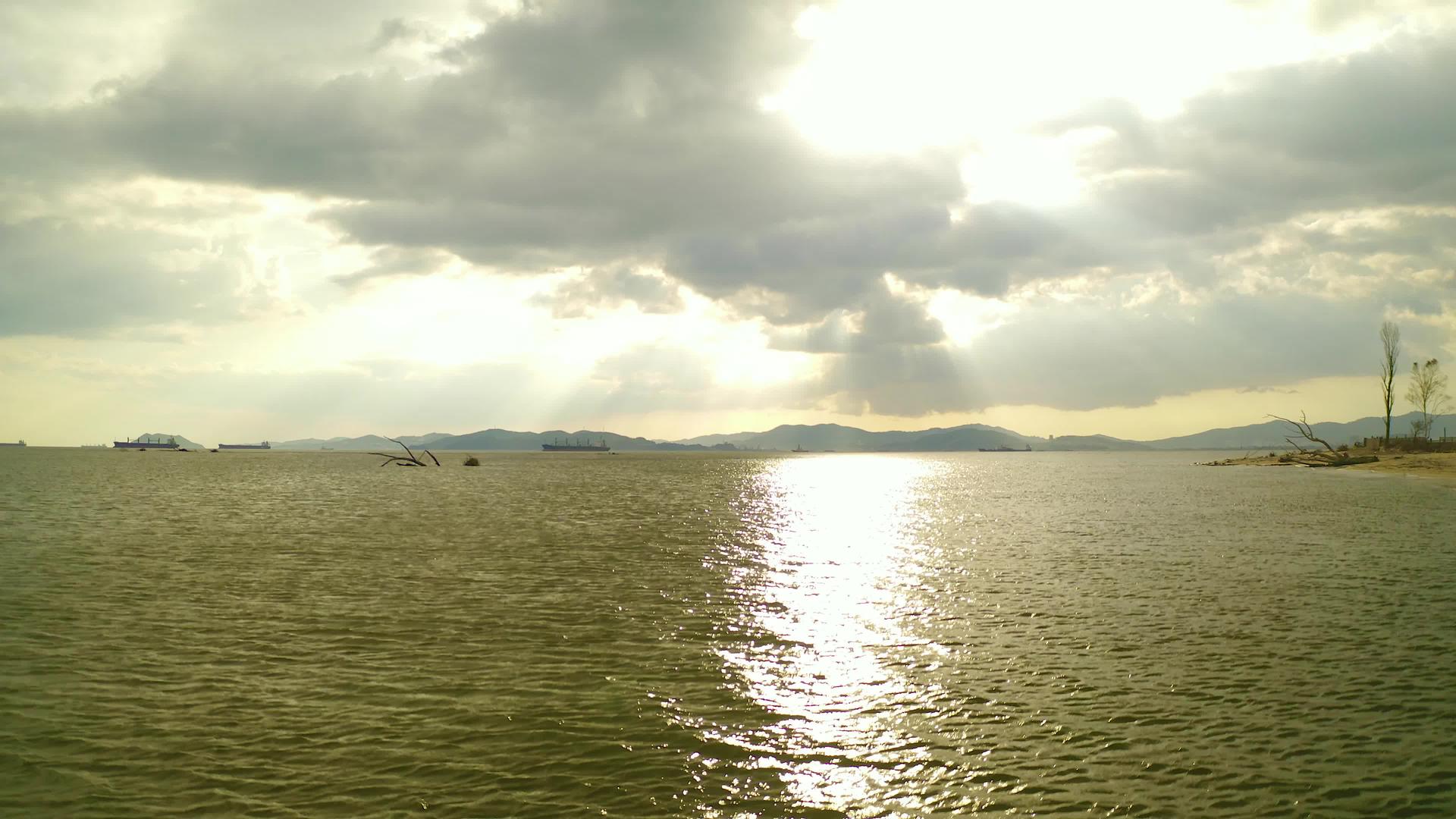 太阳高光下的海景视频的预览图
