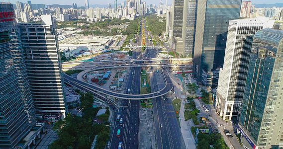 深圳深南大道建筑群4K视频的预览图
