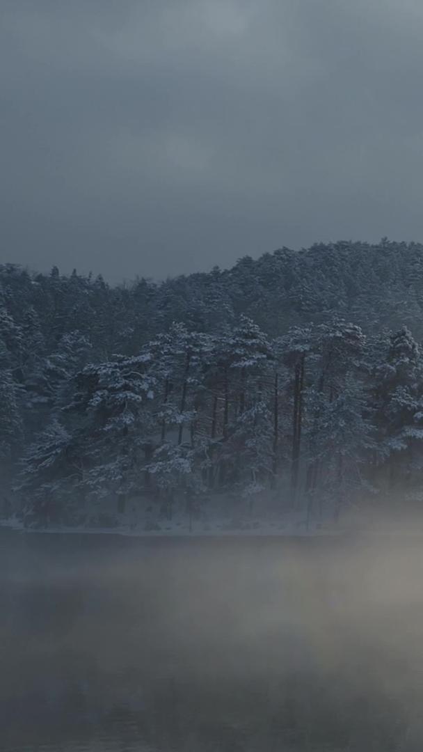 庐山如琴湖冬季延时摄影视频的预览图