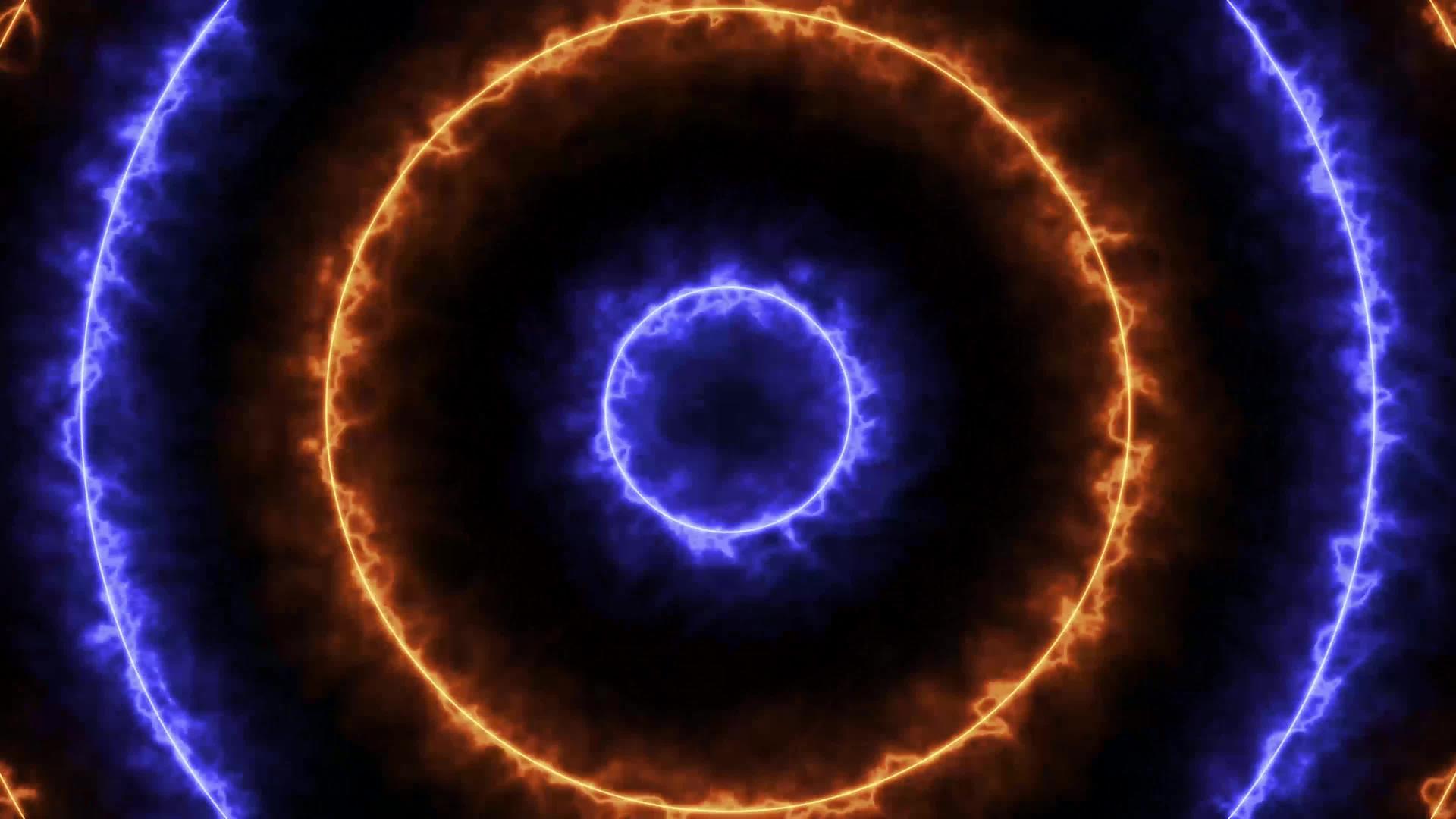 抽象背景圆形明灯动画视频的预览图