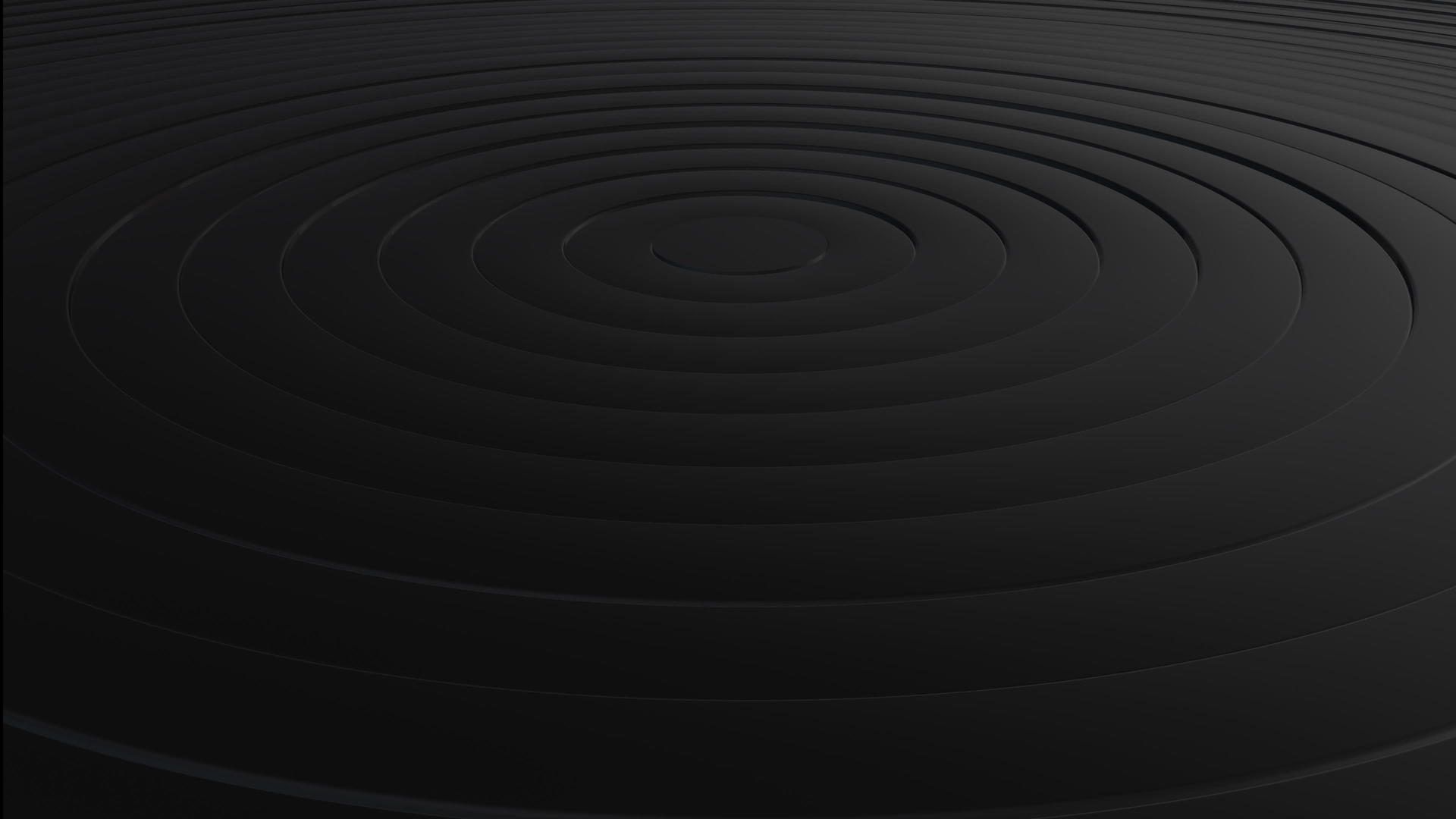 具有位移效果的黑色简约背景圆形抽象图案商业演示视频的预览图